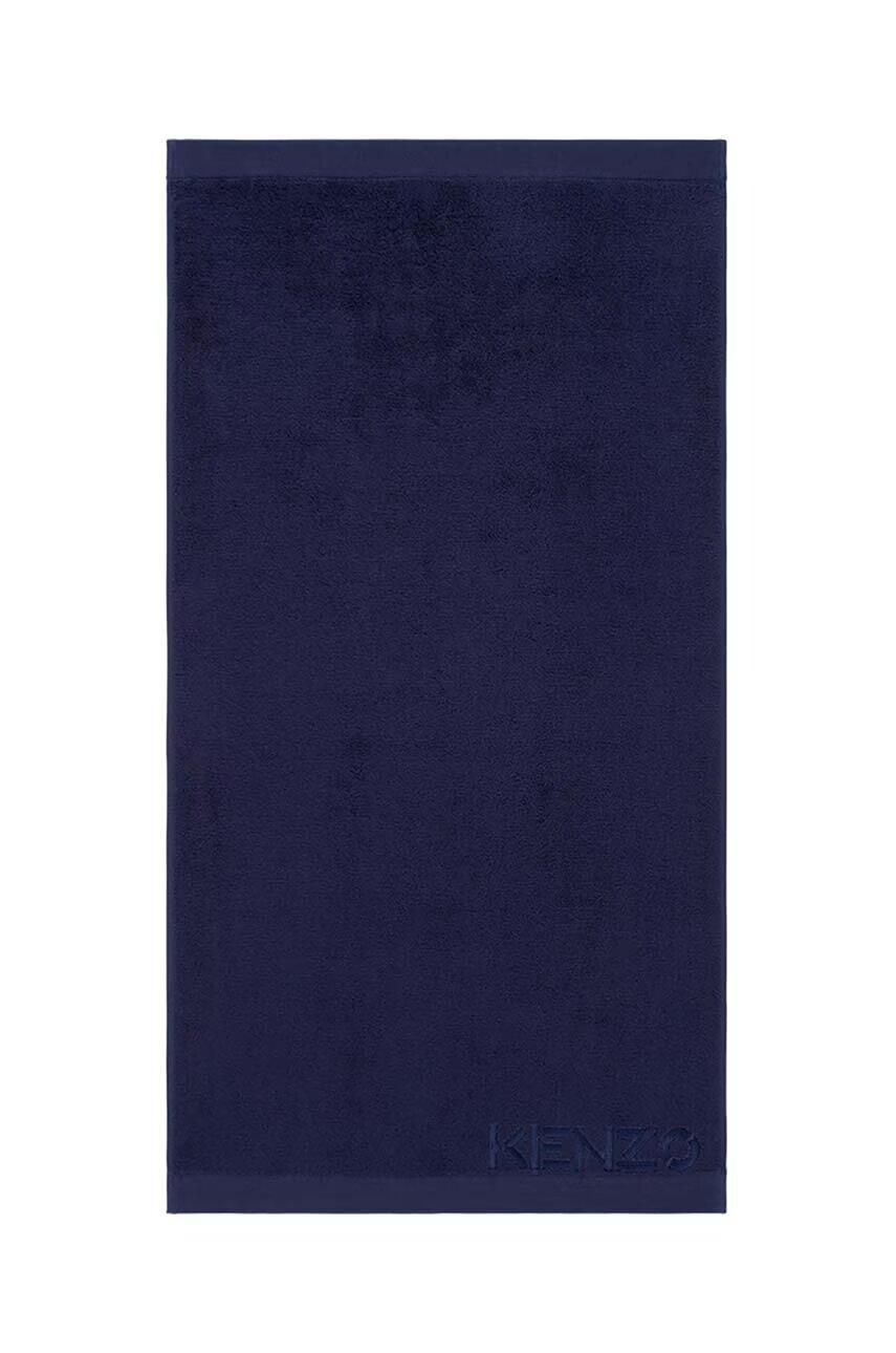 Kenzo Малка памучна кърпа Iconic Navy 55x100 cm