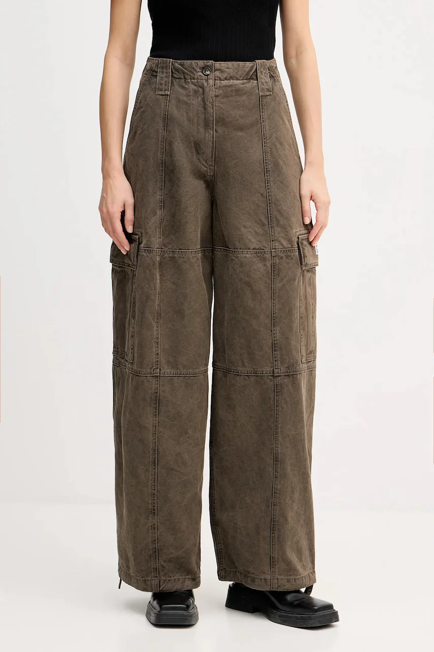 Kenzo Памучен панталон Dyed Canvas Cargo Pants