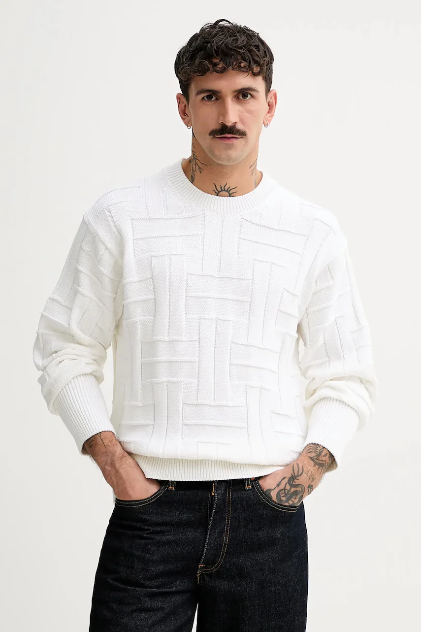 Kenzo Памучен пуловер Weave