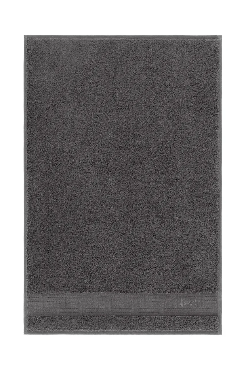 Kenzo Памучна кърпа K Weave Gris 55 x 100 cm