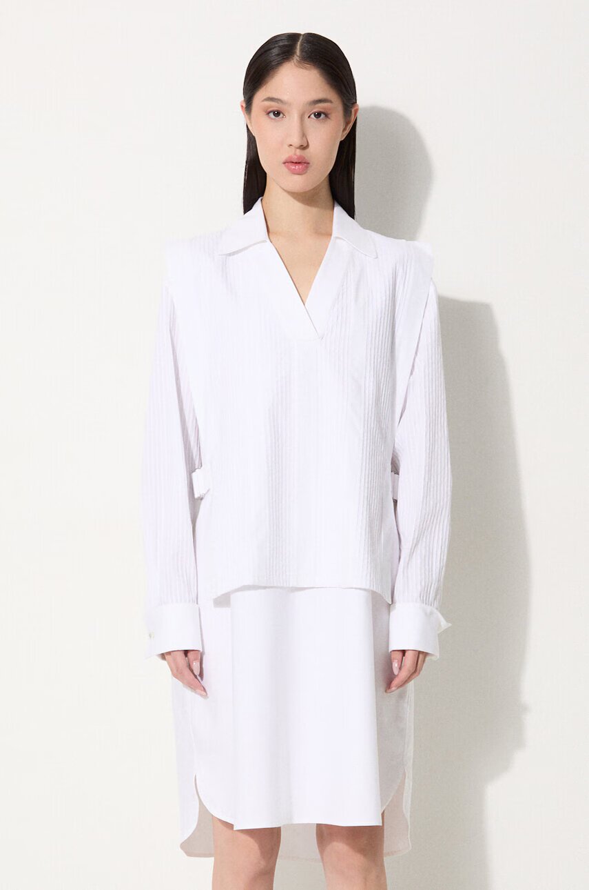 Kenzo Памучна рокля Oxford Knee Shirting Dress