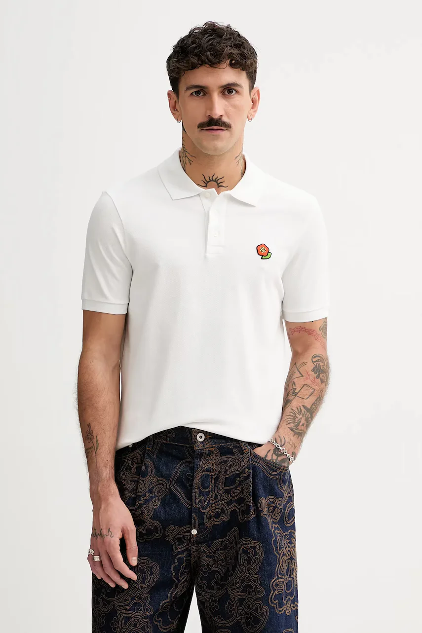 Kenzo Памучна тениска с яка Pop