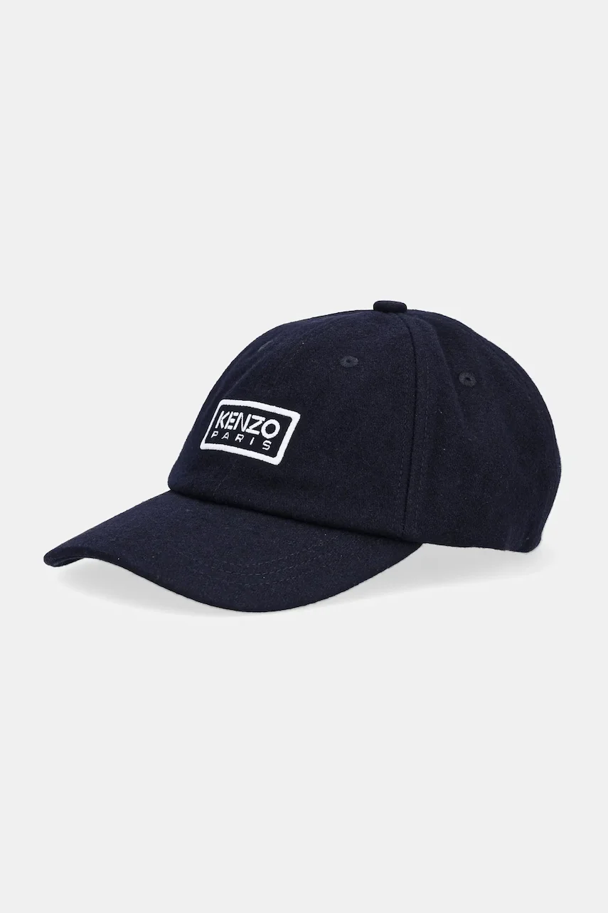 Kenzo Вълнена шапка с козирка