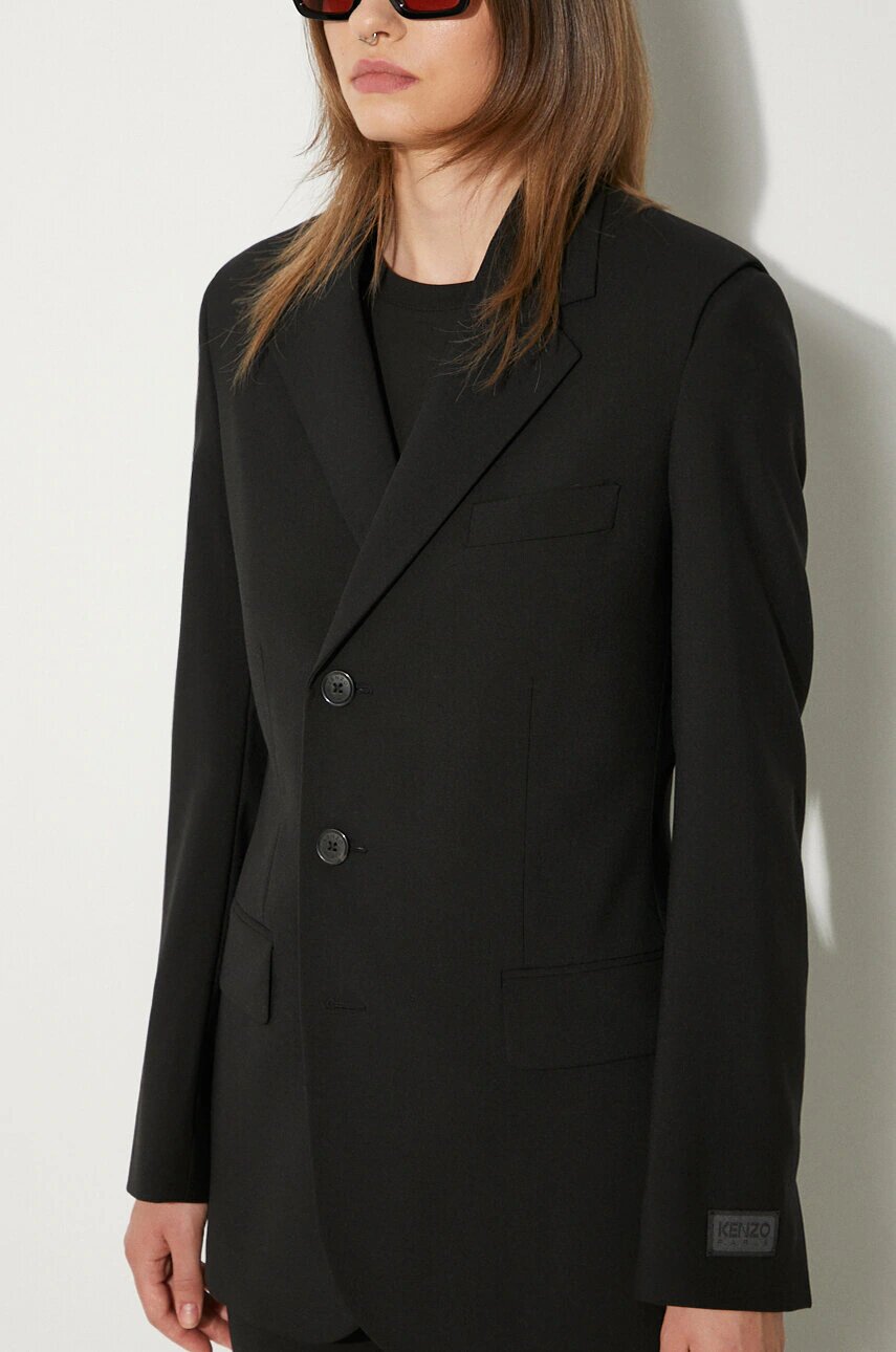 Kenzo Вълнено сако Virgin Wool Waisted Blazer