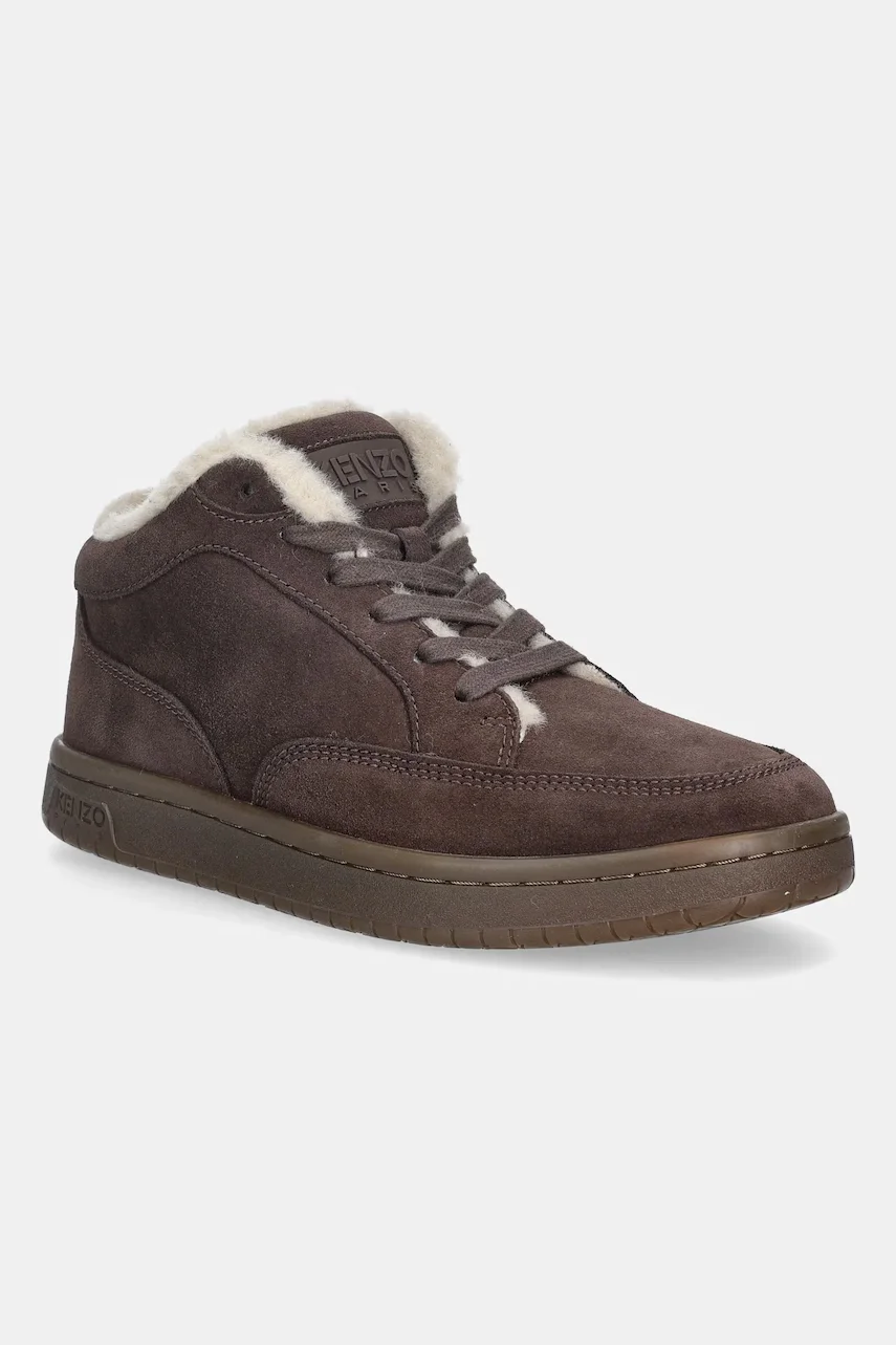 Kenzo Велурени маратонки Dome Mid Top Sneakers