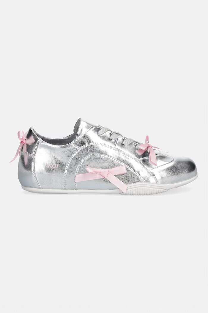 Koi Footwear Bambalina Cat Lace up Bow Pumps маратонки дамски сребърни Bambalina Cat Lace up Bow Pumps