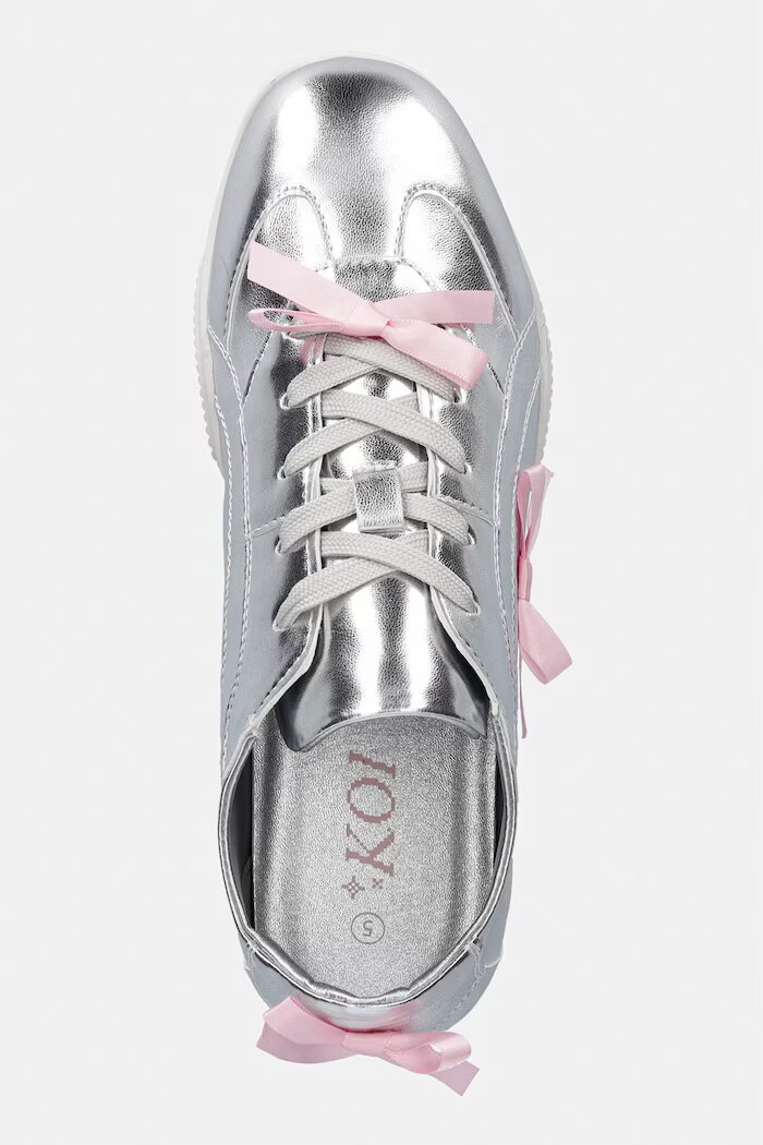 Koi Footwear Bambalina Cat Lace up Bow Pumps маратонки дамски сребърни Bambalina Cat Lace up Bow Pumps