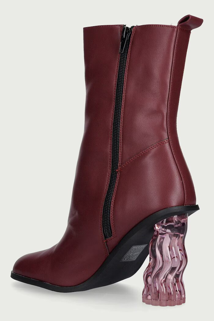 Koi Footwear боти дамски Essence Heeled Tabi бордо ESSENCE