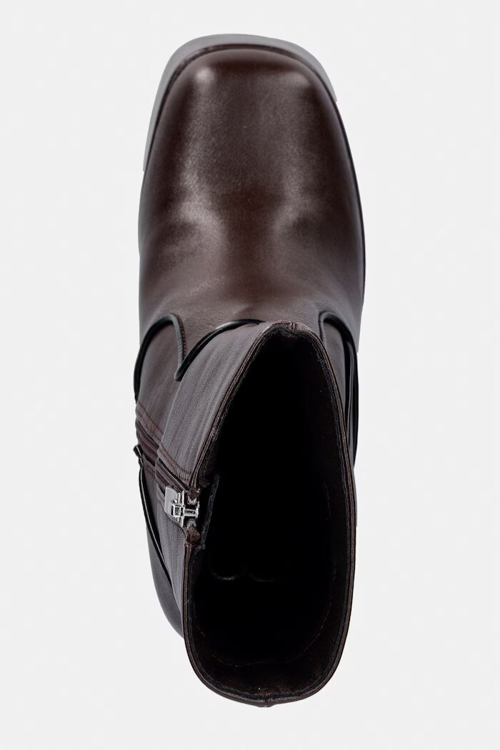 Koi Footwear боти с дебел ток дамски DBP1 кафяви DBP1