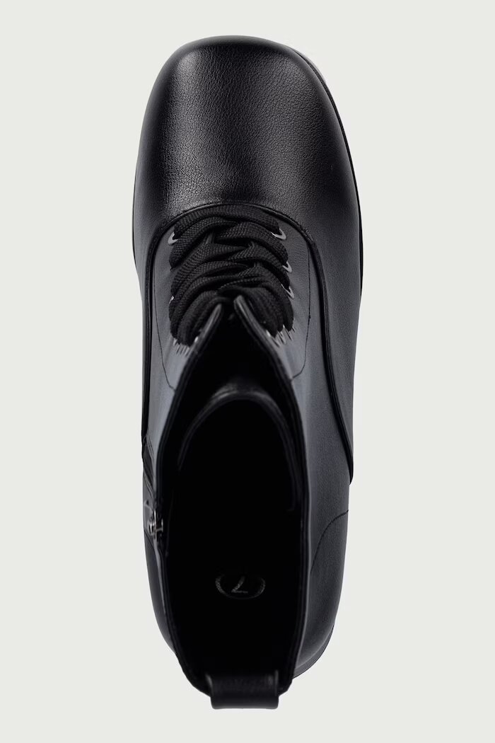 Koi Footwear боти с дебел ток дамски Reign Lace Up Platform черни FG05
