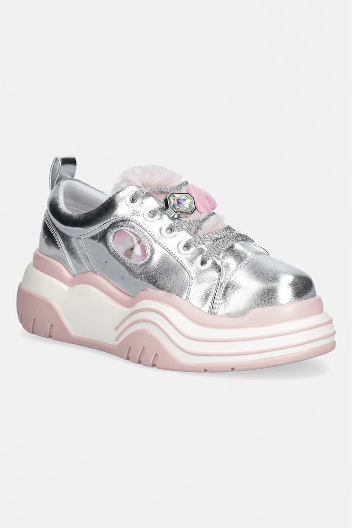 Koi Footwear Girlie Pop Chunky Trainers маратонки дамски сребърни MT08