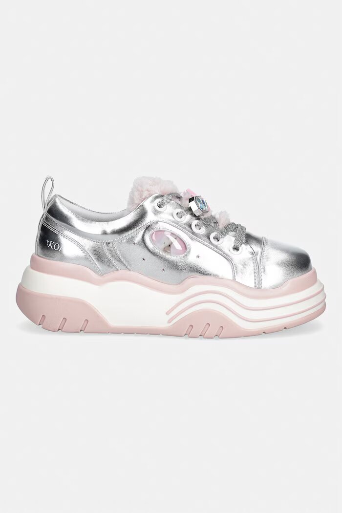 Koi Footwear Girlie Pop Chunky Trainers маратонки дамски сребърни MT08
