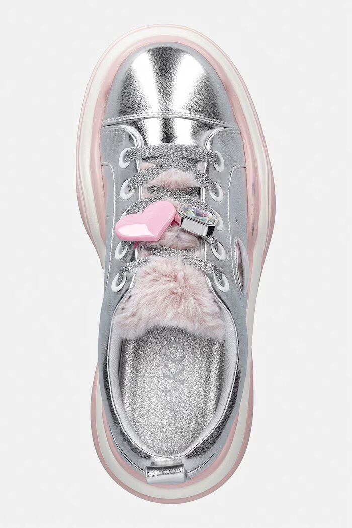 Koi Footwear Girlie Pop Chunky Trainers маратонки дамски сребърни MT08