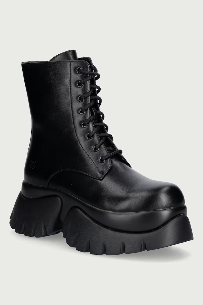 Koi Footwear кубинки дамски Rancor Lace up Monster Boots черни RANCOR