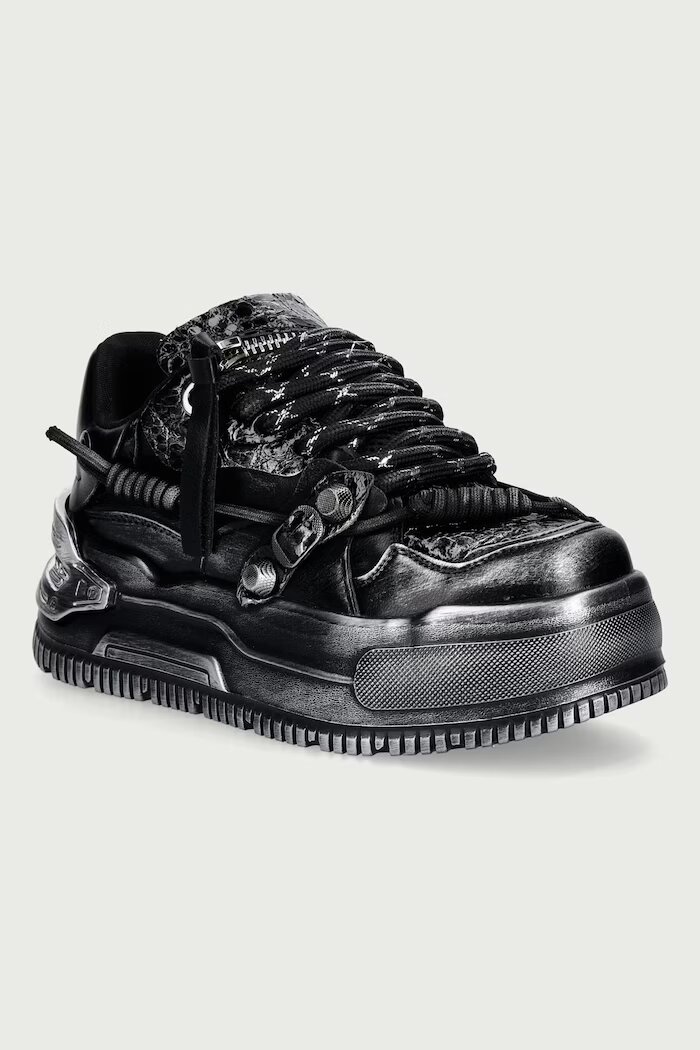 Koi Footwear Metamorphosis Distressed Platoform маратонки дамски черни TT01