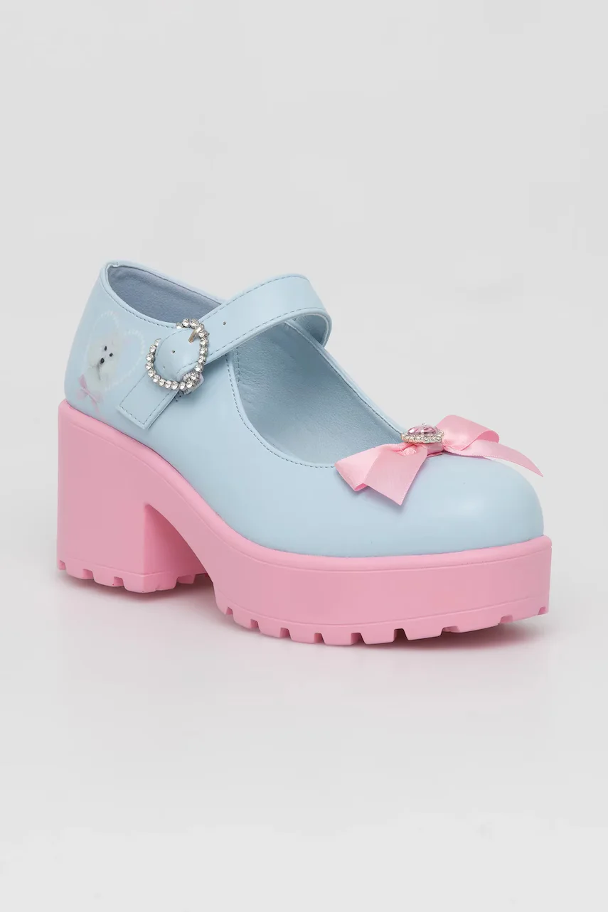 Koi Footwear Обувки с дебел ток Tira Mary Janes Poodle Princess