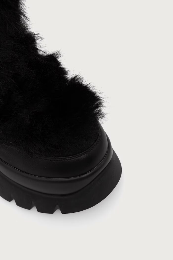 Koi Footwear Sasquatch Fluffy Snow Boots дамски апрески черни Mindnight Sasquatch