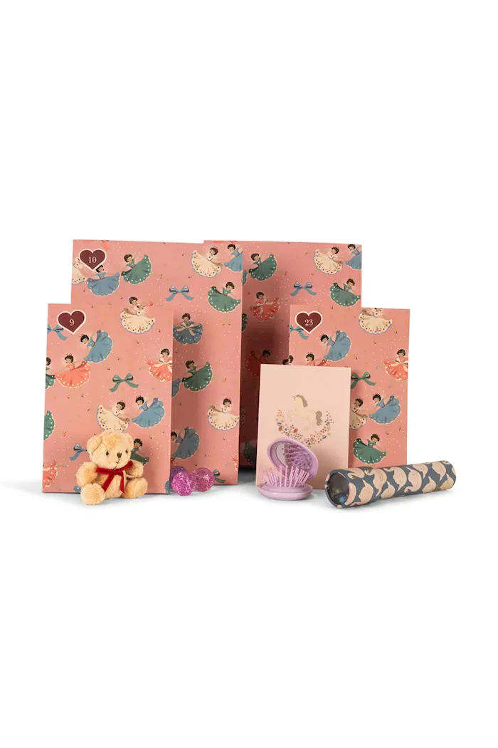 Konges Sløjd адвент календар за деца CHRISTMAS CALENDAR WITH 24 GIFTS розов KS106411
