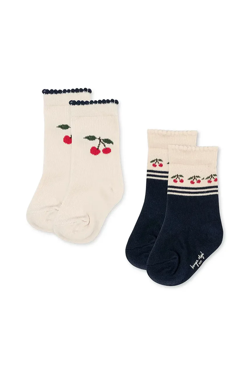 Konges Sløjd Бебешки чорапи 2 PACK JAQUARD SOCKS (2 чифта)