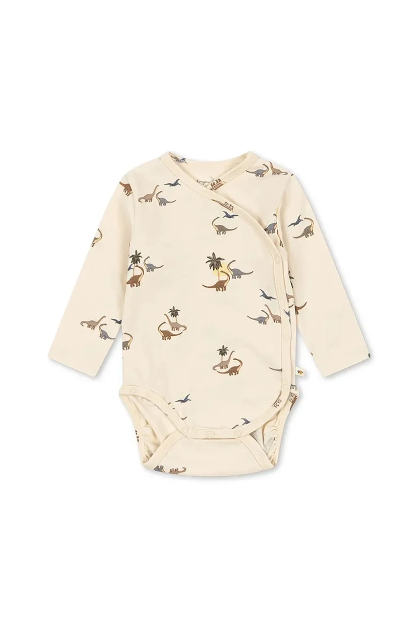 Konges Sløjd Бебешко боди BASIC LS NEWBORN BODY GOTS