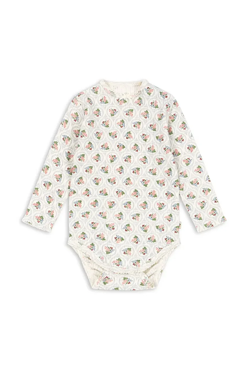 Konges Sløjd Бебешко боди от памук MINNIE BODY GOTS