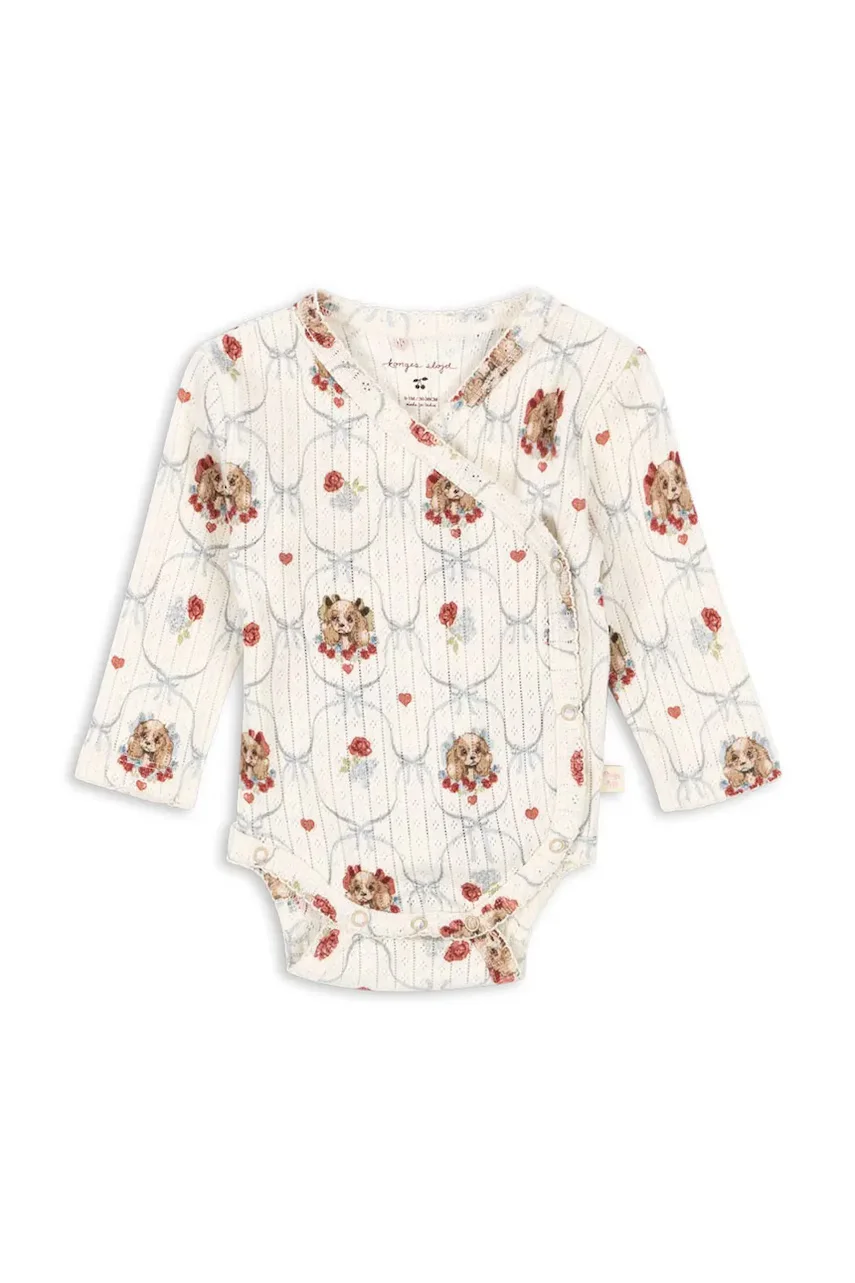 Konges Sløjd Бебешко боди от памук MINNIE NEWBORN BODY GOTS