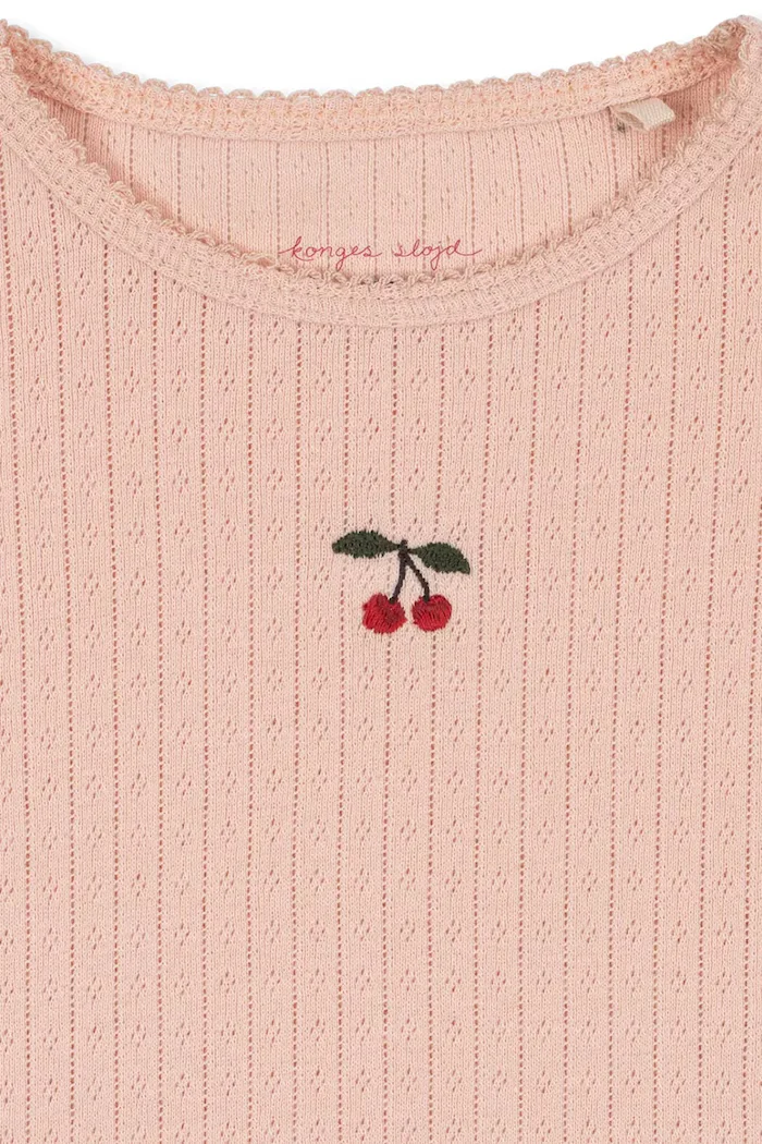 Konges Sløjd блуза с дълги ръкави за деца от памук MINNIE BLOUSE GOTS розова KS106165
