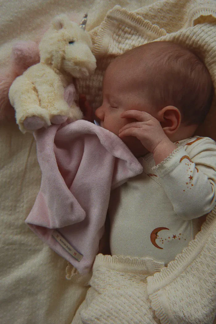 Konges Sløjd боди за бебе от памук с еластан BASIC LS NEWBORN BODY GOTS бежово KS106381