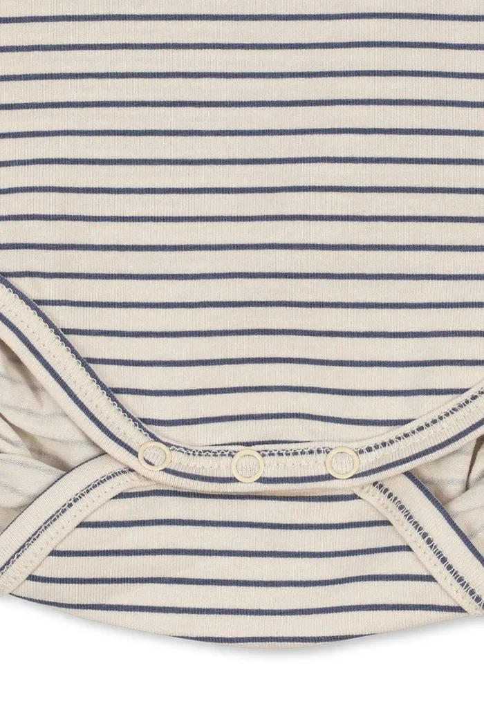 Konges Sløjd боди за бебе от памук с еластан BASIC LS NEWBORN BODY GOTS бяло KS105897