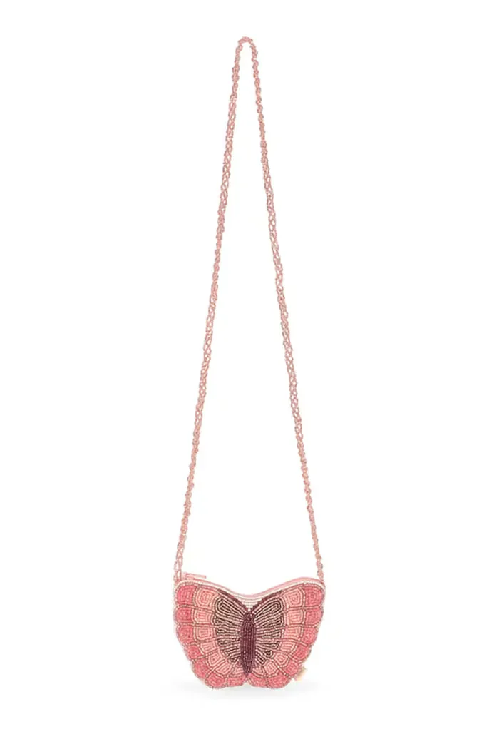 Konges Sløjd чанта crossbody за деца BUTTERFLY BEADED BAG розова KS105299