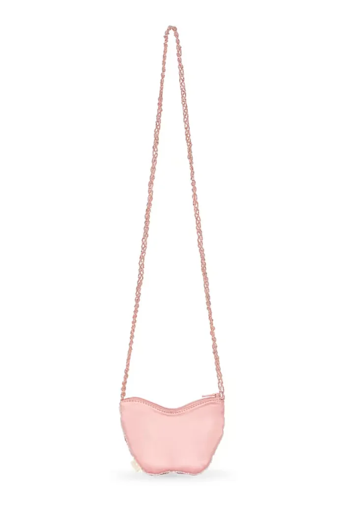 Konges Sløjd чанта crossbody за деца BUTTERFLY BEADED BAG розова KS105299