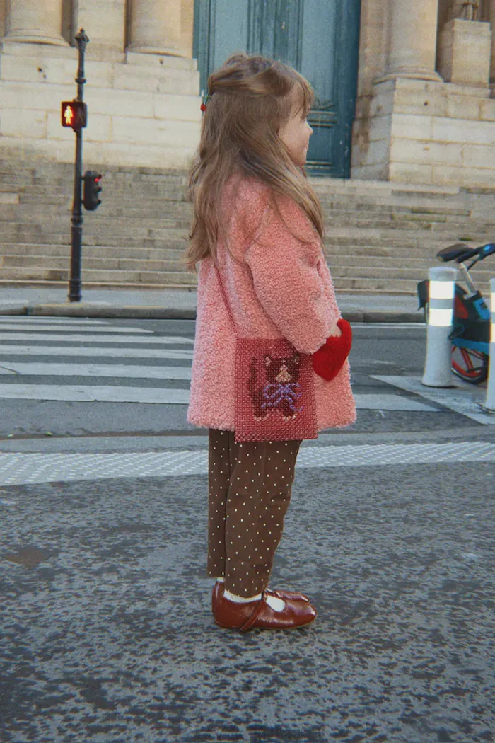 Konges Sløjd чанта crossbody за деца KITTY PERLA CROSS BODY BAG розова KS106086