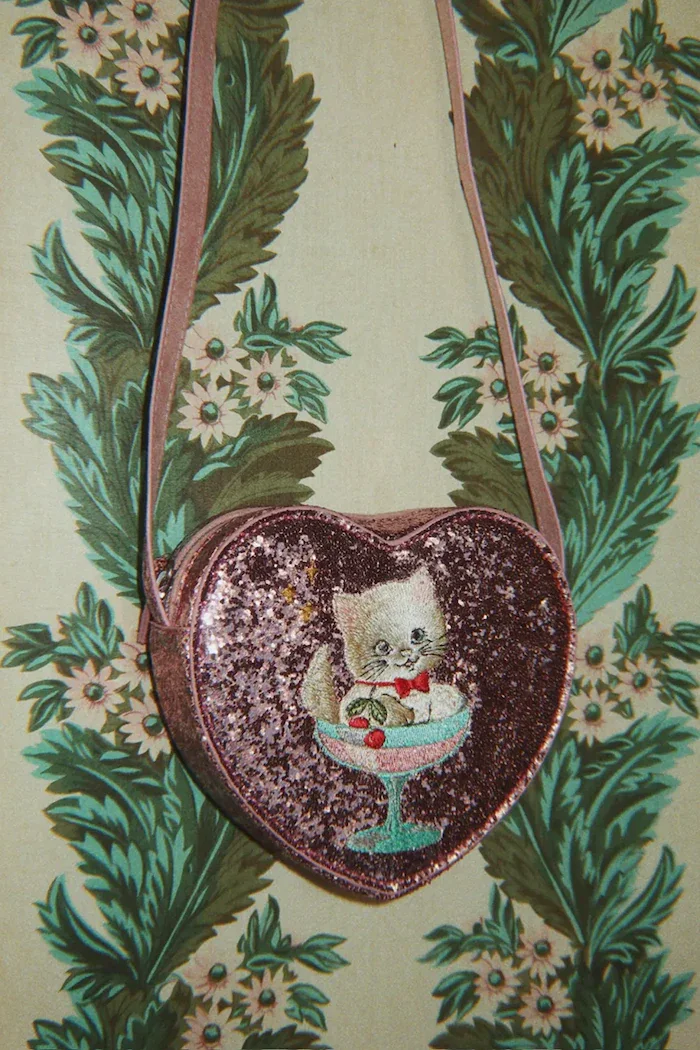 Konges Sløjd чанта crossbody за деца TUT SHOULDER BAG розова KS106630