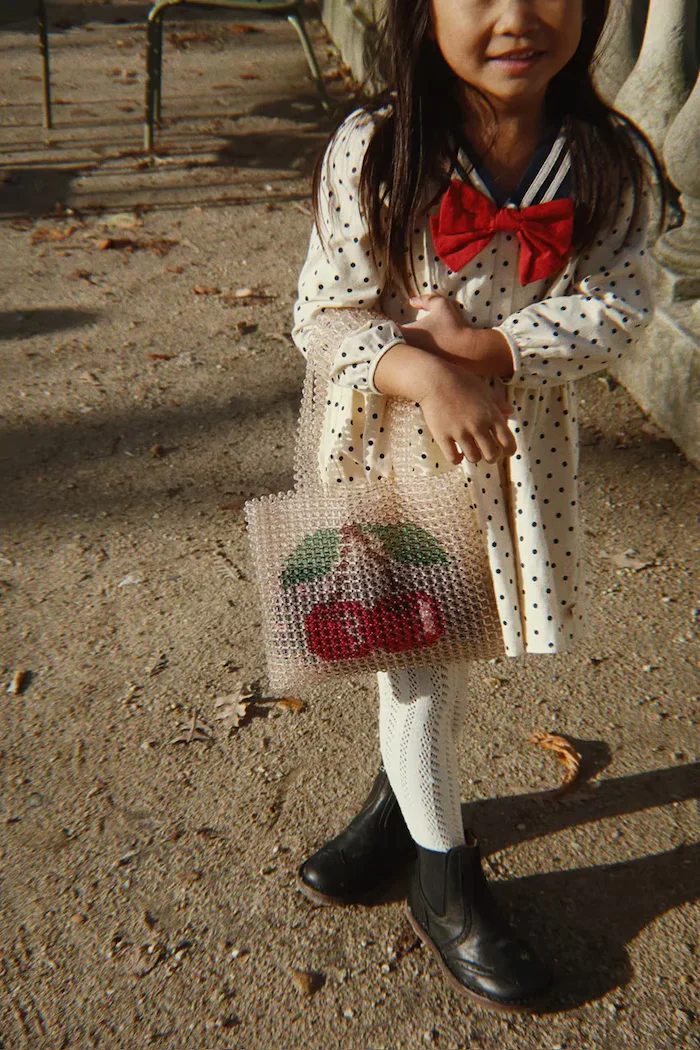 Konges Sløjd чанта за деца CHERRY PERLA HAND BAG бежова KS105944