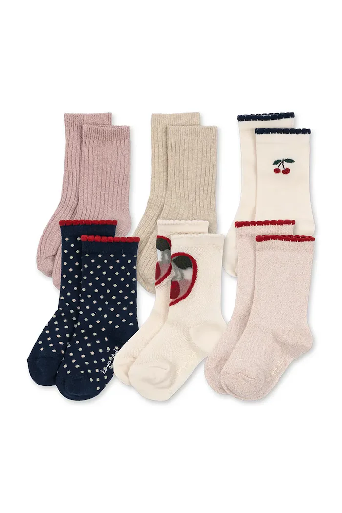 Konges Sløjd чорапи за деца 6 PACK SOCKS 6 броя многоцветни KS105870