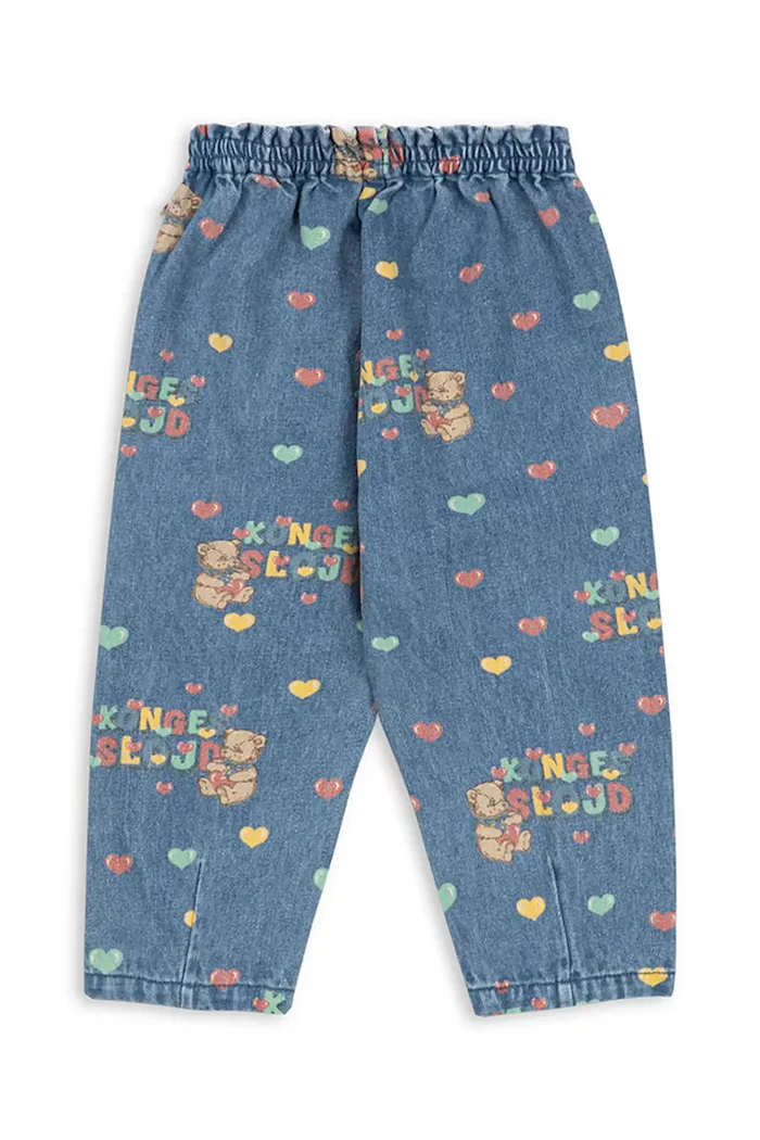 Konges Sløjd дънки mom fit за деца MAGOT FRILL PANTS GOTS сини KS106129