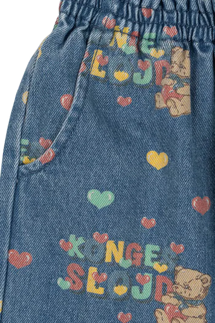 Konges Sløjd дънки mom fit за деца MAGOT FRILL PANTS GOTS сини KS106129