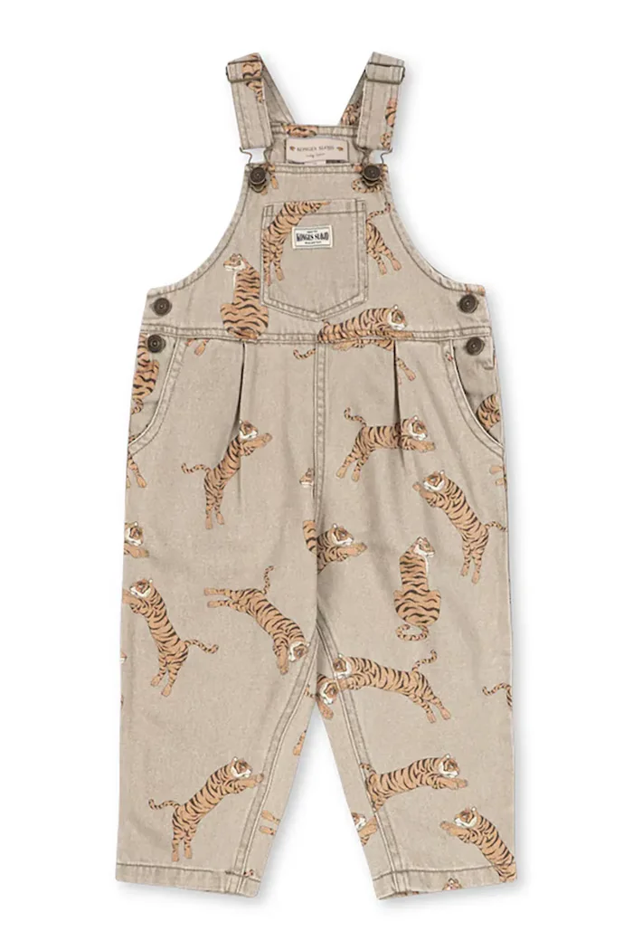 Konges Sløjd дънков гащеризон за деца MAGOT OVERALLS GOTS кафяв KS106131
