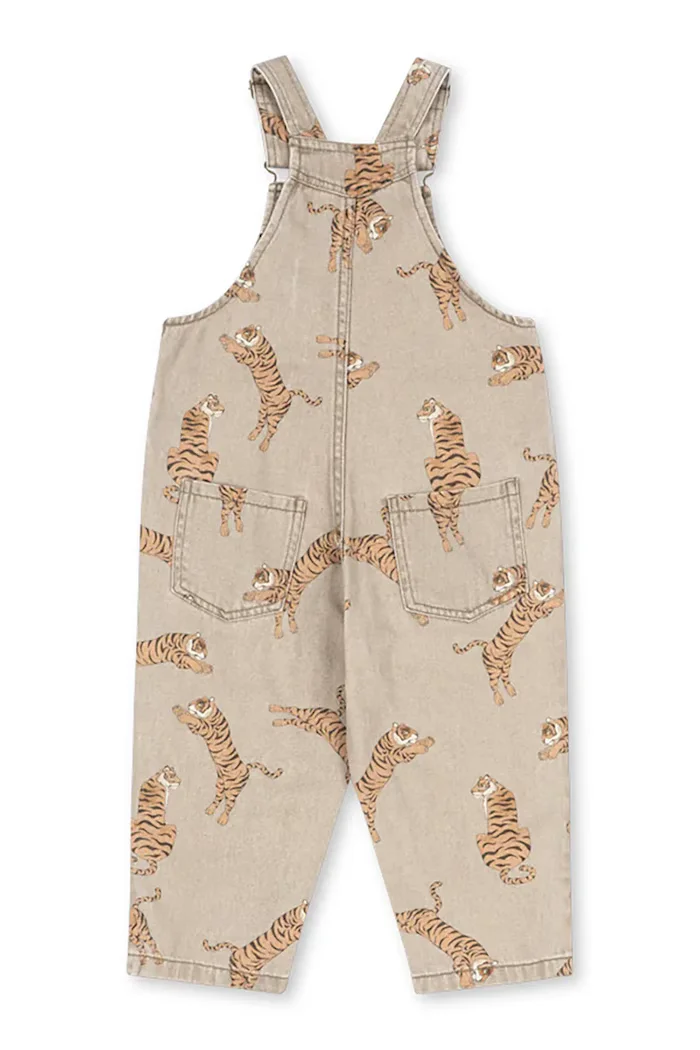 Konges Sløjd дънков гащеризон за деца MAGOT OVERALLS GOTS кафяв KS106131