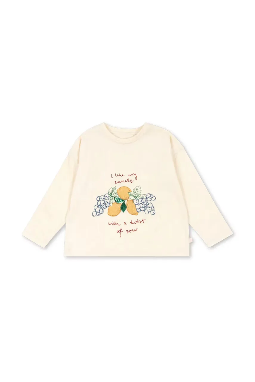 Konges Sløjd Детска блуза с дълги ръкави LIN LS TEE GOTS