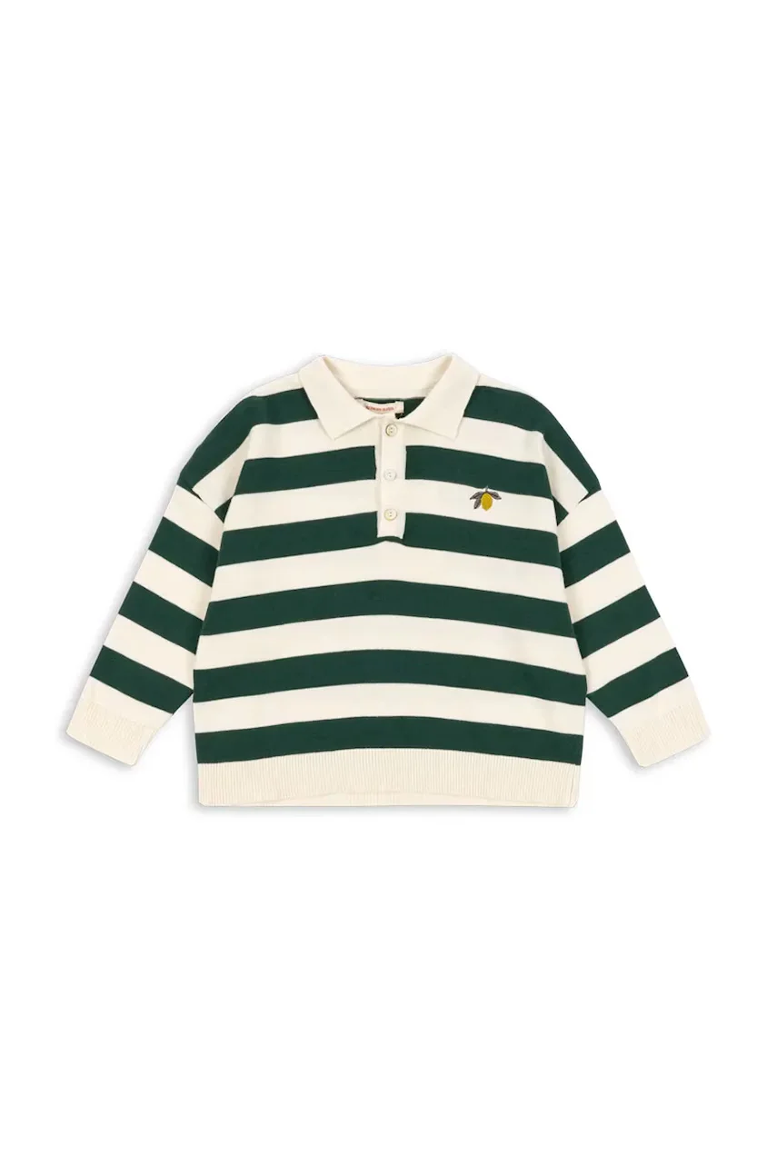 Konges Sløjd Детска блуза с дълги ръкави MANIS KNIT POLO