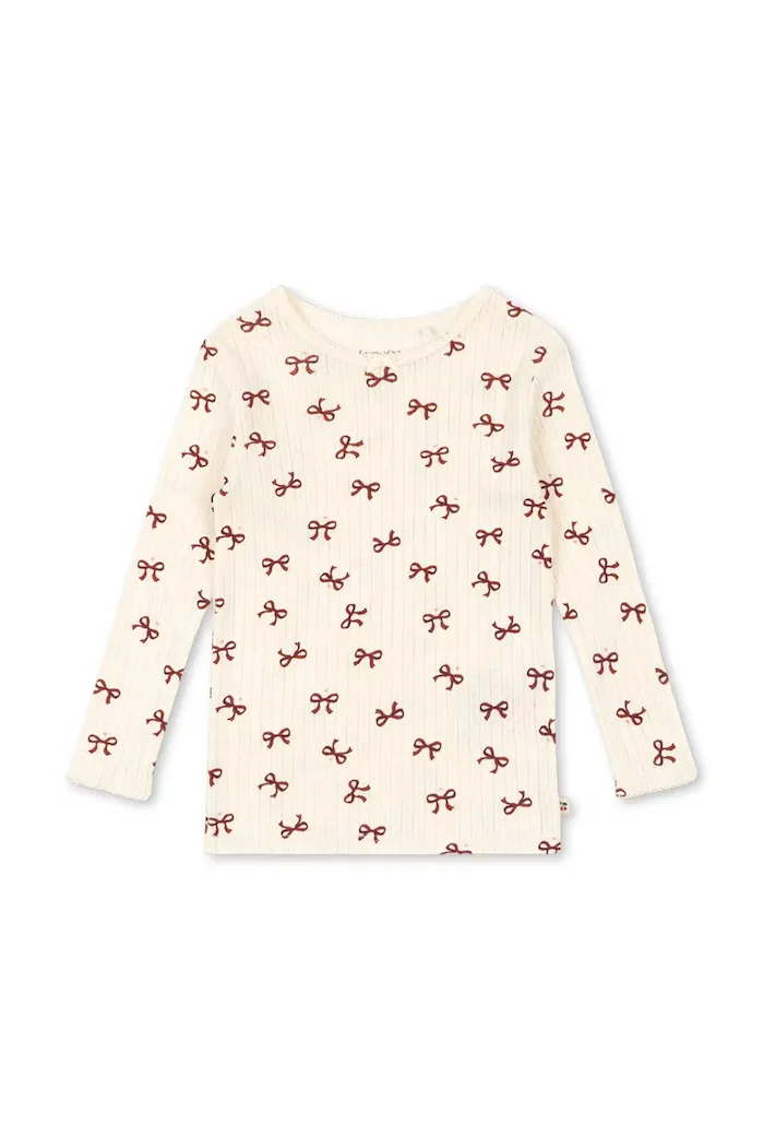Konges Sløjd Детска блуза с дълги ръкави MINNIE BLOUSE GOTS в бежово KS104372