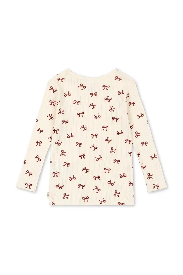 Konges Sløjd Детска блуза с дълги ръкави MINNIE BLOUSE GOTS в бежово KS104372