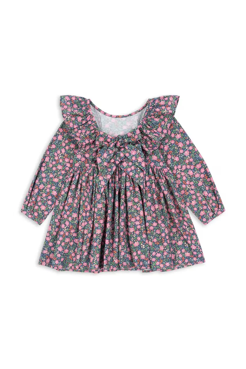 Konges Sløjd Детска памучна рокля CIANNA LS BOW DRESS GOTS