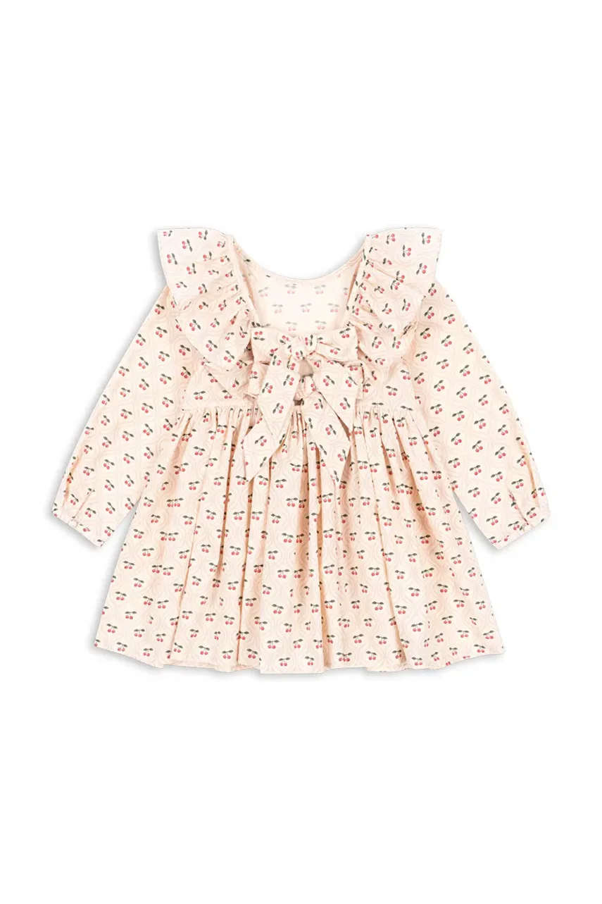 Konges Sløjd Детска памучна рокля CIANNA LS BOW DRESS GOTS