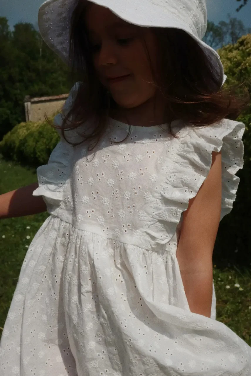 Konges Sløjd Детска памучна рокля LACEY DRESS