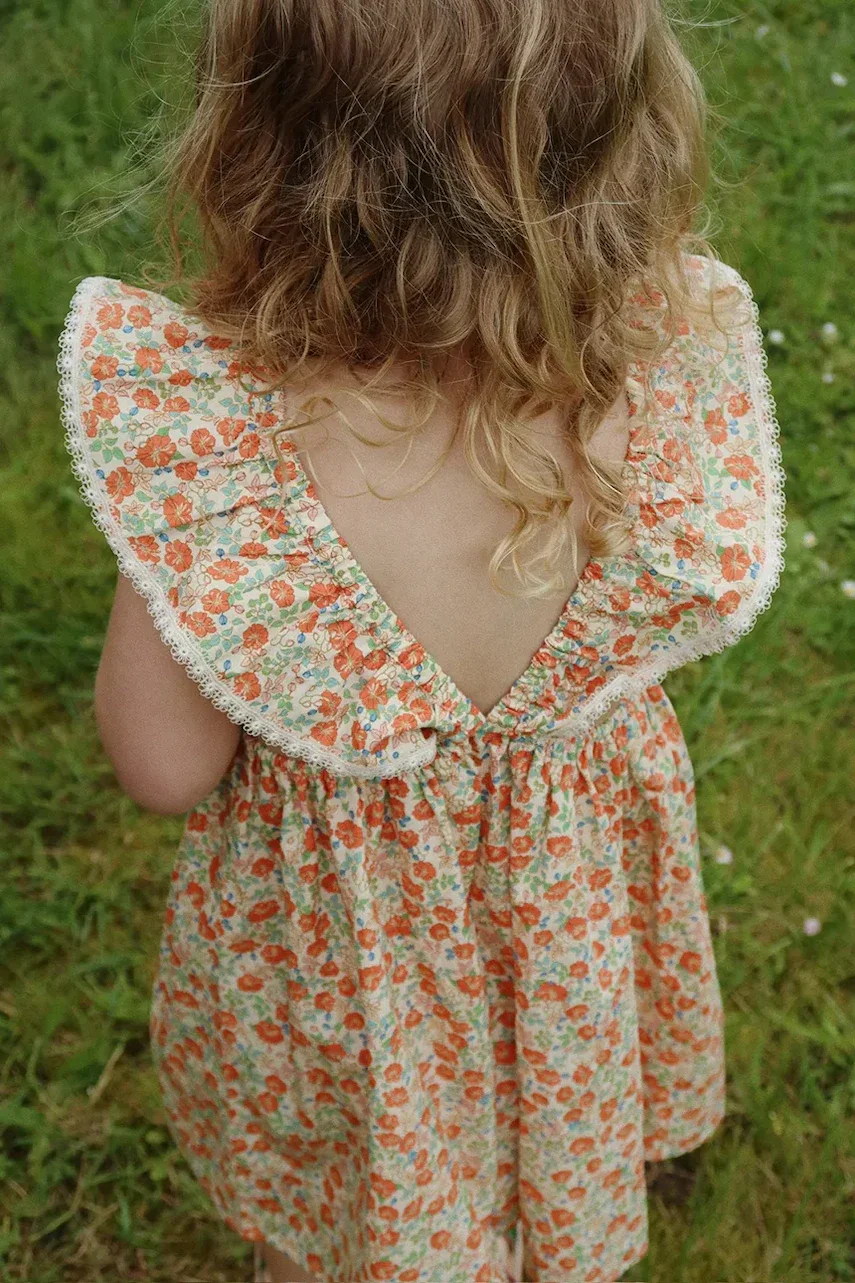 Konges Sløjd Детска памучна рокля VERBENA DRESS GOTS