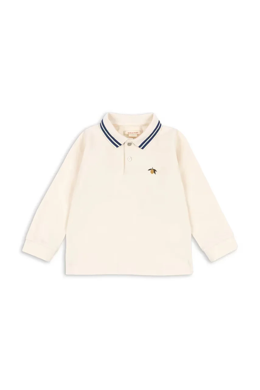 Konges Sløjd Детска памучна тениска с яка FLORIAN LS POLO GOTS
