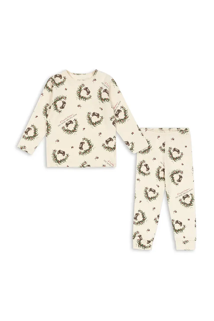 Konges Sløjd Детска пижама BASIC BLOUSE/PANTS SET GOTS