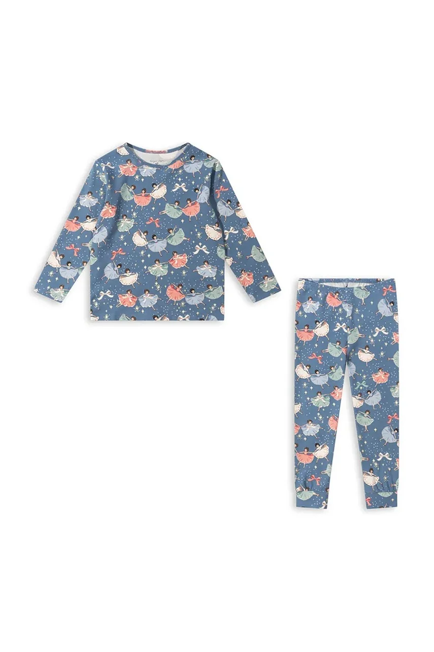 Konges Sløjd Детска пижама BASIC BLOUSE/PANTS SET GOTS